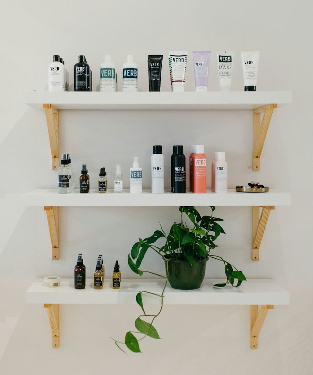 A cozy corner of the salon with stylish chairs.